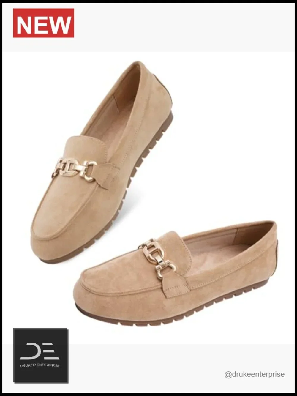 Faux Suede Loafers Cute Slip On Driving Flats Comfortable Lightweight